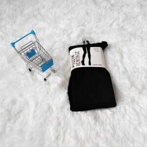 Modern Heritage Fleece Tights Black